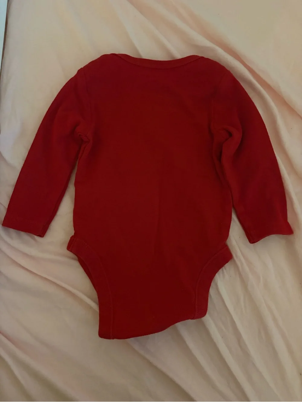 Old Navy Red 'First Christmas Magic' Long-Sleeve Baby One-Piece